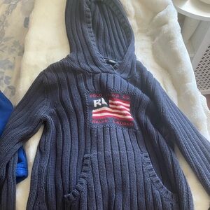 ralph lauren flag hooded sweater